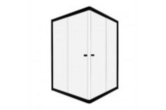Bathroom Bizarre Ces10bc 1000 sliding corner entry 1000*1000*6mm - black/clear offer