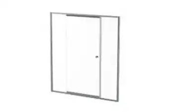 Bathroom Bizarre Mon17sc mono telescopic pivot door 1730-1830*1860mm - silver/clear offer