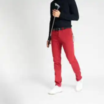 Decathlon Men's golf trousers mw500 - dark red offer