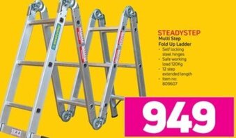 Game SteadyStep Multi Step Fold Up Ladder offer