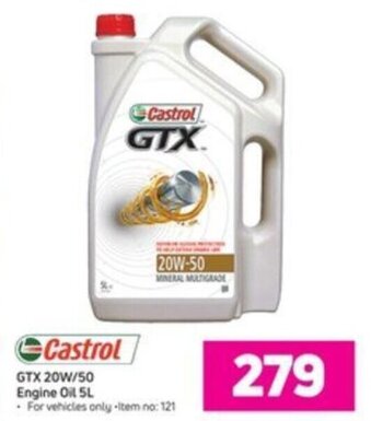 Game Castrol GTX 20W/50 Engine Oil 5L offer