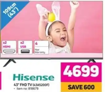 Game Hisense 43"FHD TV 818679 offer