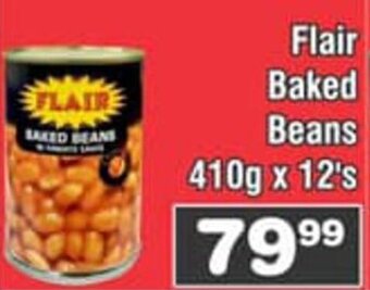Advance Cash n Carry Flair Baked Beans 410g x 12's offer