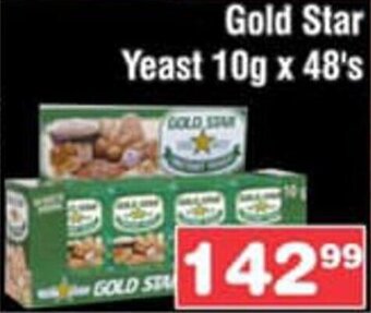 Gold Star Yeast 10g x 48's