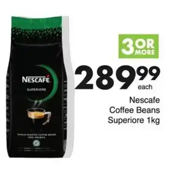 Save Hyper Nescafe Superiore Coffee Beans 1kg offer