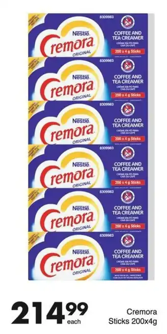 Save Hyper Cremora Coffee and Tea Creamer Sticks 200 x 4g offer
