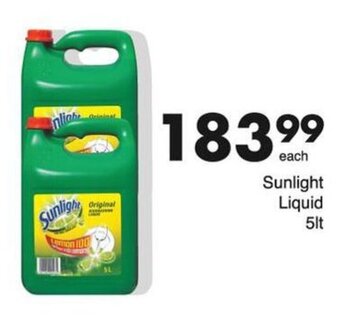 Save Hyper Sunlight Dishwashing Liquid 5lt offer