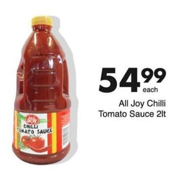 Save Hyper All Joy Chilli Tomato Sauce 2lt offer