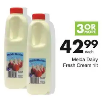 Save Hyper Melda Dairies Fresh Cream 1lt offer