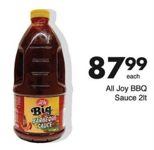 All Joy BBQ Sauce 2lt offer at Save Hyper