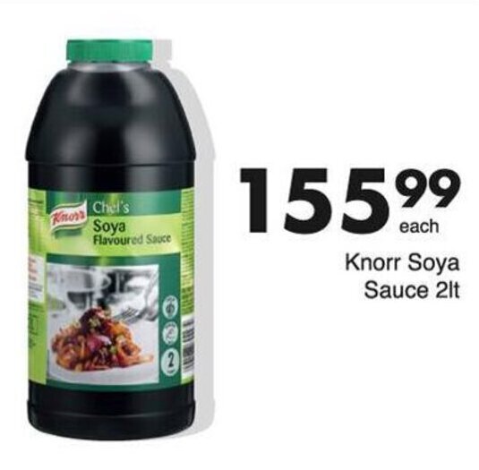 Knorr Soya Flavoured Sauce 2lt offer at Save Hyper