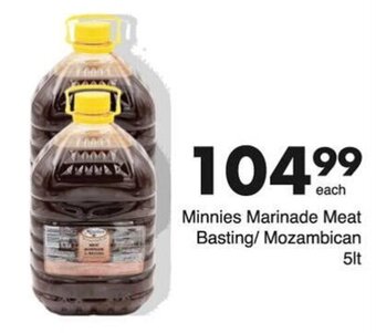 Save Hyper Minnies Marinade Meat Basting / Mozambican 5lt offer