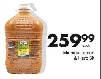 Save Hyper Minnies Lemon & Herb Sauce 5lt offer