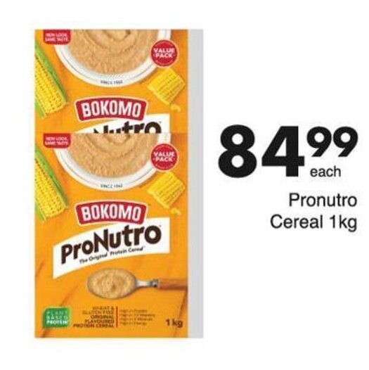 Bokomo ProNutro Cereal 1kg offer at Save Hyper