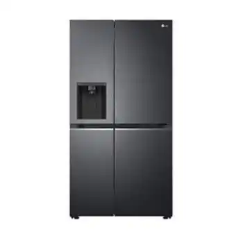 Hirsch's Lg 611lt matt black steel side by side refrigerator - gc-j257sqks offer