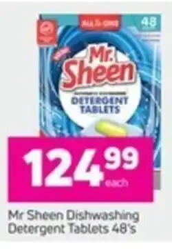 Game Mr Sheen Dishwashing Detergent Tablets 48s offer