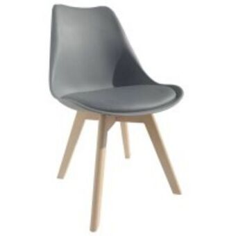 Home etc Tulip chair dark grey with cushion 80 cm offer