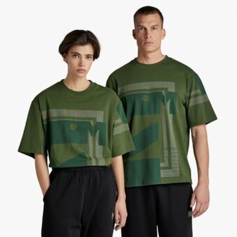 Fabiani G-star unisex t-shirt scarf graphic boxy t-shirt offer