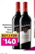 Game Nederburg baronne wine-for 2 x 750ml offer