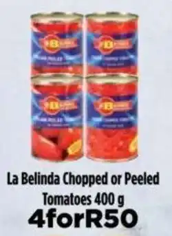 Food Lover's Market La Belinda Chopped or Peeled Tomatoes 4 x 400g offer