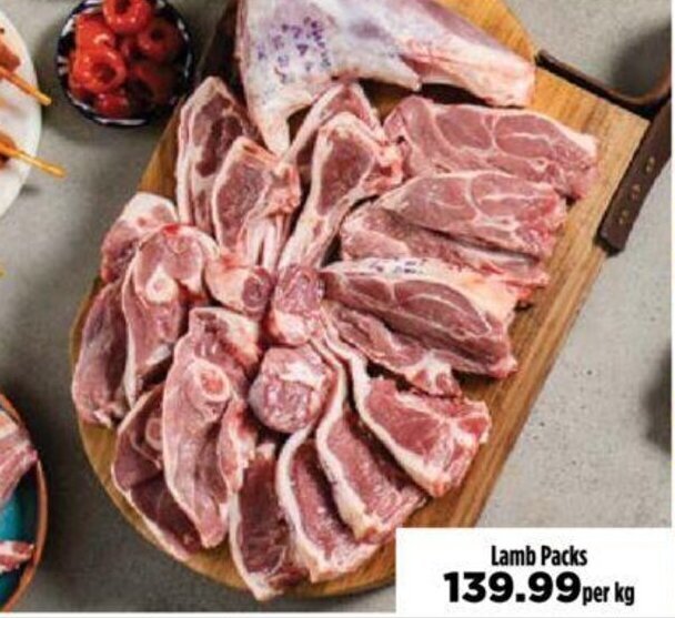 Lamb Packs per kg offer at Food Lover's Market