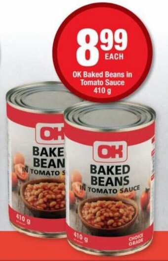 OK Grocer OK Baked Beans in Tomato Sauce 410g offer