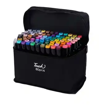 Takealot 80 pieces of double head alcohol oil color art marker set offer