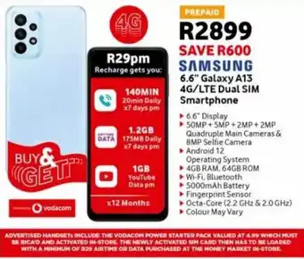 OK Furniture Samsung Galaxy A13 4G /LTE Dual SIM Smartphone 6.6" offer