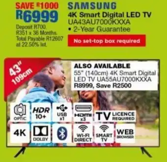 OK Furniture Samsung Smart Digital LED TV 43" offer
