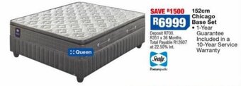 OK Furniture Chicago Base Set 152cm offer