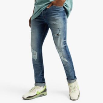 Sportscene Redbat men's medium blue skinny jeans offer