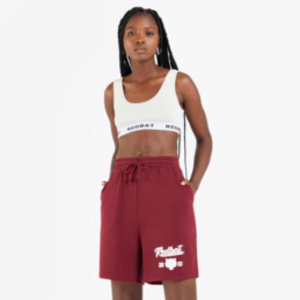 Redbat athletics women's burgundy shorts offer at Sportscene