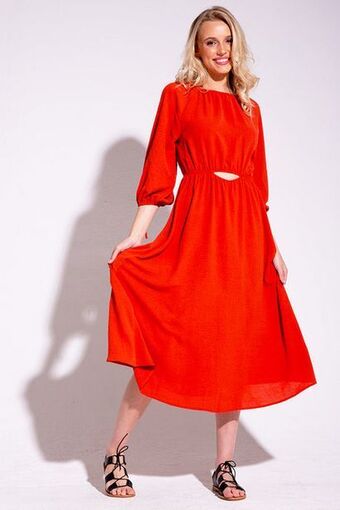 Rage Cut-out midi dress offer