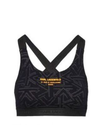 Europa Art Group Rue st guillaume k dots sport bra- black offer