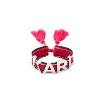 Europa Art Group K/woven karl logo bracelet – pink offer