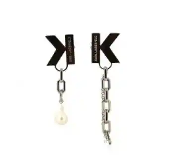Europa Art Group K/metal chain clip-on earrings- silver offer