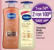 Dis-Chem Vaseline body lotion assorted-625ml offer