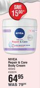 Dis-Chem Nivea repair & care body cream-400ml offer