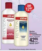 Dis-Chem Revlon shampoo or conditioner assorted-650ml each offer