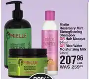 Dis-Chem Mielle rosemary mint strengthening shampoo/hair masque 344ml or rice water moistrizing milk 236ml-ea offer