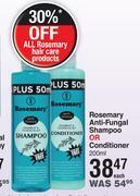 Dis-Chem Rosemary anti fungal shampoo or conditioner-200ml each offer