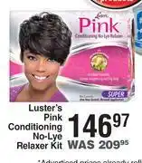 Luster's pink conditioning no-lye relaxer kit