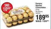 Dis-Chem Ferrero rocher chocolates-375g x 30 pieces offer