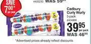 Dis-Chem Cadbury curly wurly-5's per pack offer