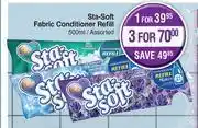 Dis-Chem Sta soft fabric conditioner refill assorted-for 1 x 500ml offer