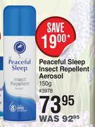 Dis-Chem Peaceful sleep insect repellent aerosol-150g offer