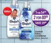 Dis-Chem Comfort fabric conditioner assorted-for 1 x 800ml offer