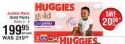 Dis-Chem Huggies gold pants jumbo pack-per pack offer