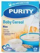 Dis-Chem Purity baby cereal (mix with baby's milk) assorted- 200g offer