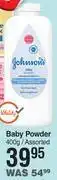 Dis-Chem Johnson's baby powder assorted- 400g offer